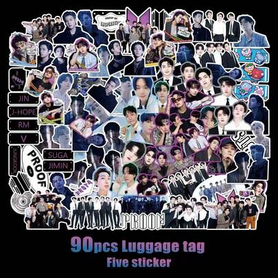 Álbumes de KPOP: <PROOF>/<THE SIN : VANISH>, Álbum <SHUT DOWN>, Álbumes de Aespa <Whiplash>/<Daydream>, Álbum de Taeyeon <Panorama The Best Of Taeyeon>, Pegatinas impermeables adecuadas para manualidades de scrapbooking y decoración, excelentes regalos para fans