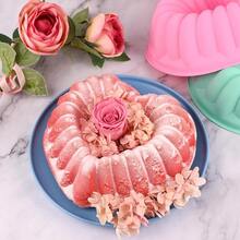 2 Pack Heart Fluted Cake Pan, 9 Inch Heart Cake Molds, Nonstick Silicone Cake Molds - 預設 - 查看 5