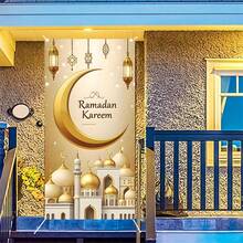 1 件装优雅情人节挂帘 - 经典涤纶装饰，尺寸 35.4 x 70.8 英寸，适合室内/室外派对装饰