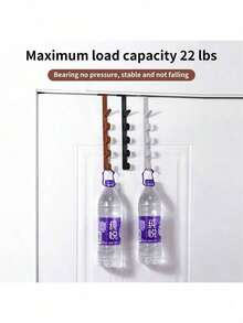 1 pieza Percha multifunción, Gancho para puerta ahorra espacio, Gancho de almacenamiento versátil, Material de plástico ABS, Fácil instalación. Cada percha tiene 5 ganchos para colgar abrigos, toallas, sombreros, bolsas, etc. Adecuado para baño, dormitorio, armario, se puede usar como gancho de armario, gancho de almacenamiento, gancho práctico, accesorio de decoración de habitación, accesorio de decoración de dormitorio, decoración navideña. - Multicolor - Ver 7