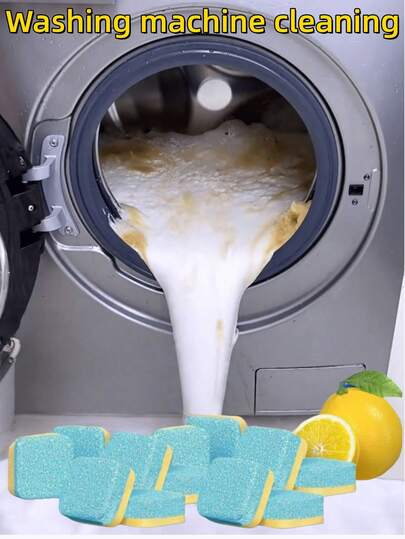 Lemon Scented Multi-Purpose Washing Machine Cleaner: Deep Cleans And Deodorizes For Front And Top Load Machines