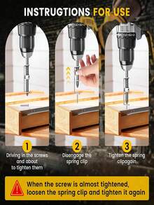 1/3/5 Pcs Spring-Loaded Screw Holder Bit Anti-Drop Screwdriver Bit Single Hand Operation Bit Holder For Electricians Mechanics DIY Home Repair Universal Screw Retaining Tool - Multicolor - View 5