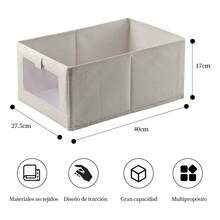 TendenciaBolsas De Almacenamiento Para Guardar Ropa Y Edredone Beige 6pcsCalidad premium - Beis - Ver 6