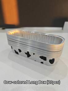20个/10个一次性烤盘、空气炸锅铝箔碗、铝箔盒、布丁杯、铝制食品容器，适用于家用烤箱、蛋糕和聚会。适合节日派对和盛宴。 - 彩色 - 查看 17