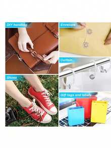 Gold & Silver Eyelets Kit, Eyelet Pliers Metal Snap Set, Includes Snap Pliers, Sewing Craft Punch Tools Set, 5-Prong Snap Installation Kit, No Rivet Snap, Manual Press Pliers Snap, Stud & Socket Snap, Cable Grommet Tool Set, Metal Hole & Gold/Silver Washers, Hole Cable Grommet Manual Crimping Kit, Suitable For Leather/Belt/Shoes/Crafts