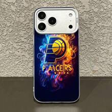 Estuche para teléfono con espejo con diseño de remolino de neón de los Pacers compatible con  17,  16 Pro Max,  15 Pro Max,  13 y  12 hecho de TPU para una protección superior contra golpes y caídas, este estuche único no solo muestra el orgullo por su equipo, sino que también sirve como un espejo funcional, un regalo perfecto para fanáticos de los deportes, familiares y amigos, ideal para cumpleaños, vacaciones o cualquier ocasión especial - Plateado - Ver 4