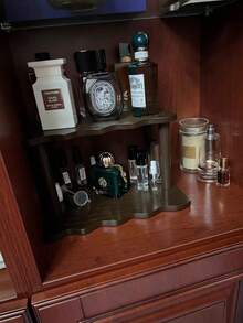 Kệ để bàn/tủ hình thang lượn sóng 2/3 tầng, lý tưởng cho gia đình, nhà bếp và văn phòng để đựng các vật dụng và đồ trang trí linh tinh, giải pháp lưu trữ nhà bếp, kệ trang trí, cấu trúc tre. - Quả óc chó - Xem 10