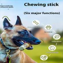 Natural Coffee Wood Dog Chew Stick - Multi-Size Chew-Resistant Teething Product, Effectively Reduces Dog Tartar & Cleans Mouth, Helps Alleviate Separation Anxiety & Release Energy, Prevents Home Destruction & Protects Furniture, Dual-Use For Interaction & Alone Time, Pet Chew Toy Suitable For Small, Medium & Large Dogs - Multicolor - View 8
