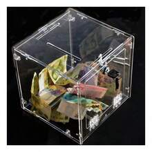 TendenciaPropinero Grande, Caja De Propinas, Alcancia, AcrilicoCalidad premium - Blanco - Ver 9