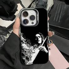 Funda de Teléfono de Banda de Death Metal para 17,16,15,14,13,12,11,Pro,Max,Plus, Anticaída Negra Mate con Parachoques Duro - z7 - Ver 10