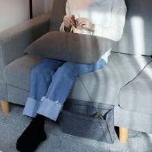 1个布艺床边沙发收纳袋，多口袋设计，可水洗，悬挂式收纳，适用于卧室、宿舍、客厅，可作为沙发挂袋、床边收纳袋，存放手机、iPad、充电器、杂志、眼镜、遥控器和其他日常用品，情人节礼物、情人节装饰品、复活节礼物。 - 多色 - 查看 4