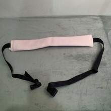 可调节旅行头枕带 - 通用型颈部支撑头带 | 聚酯海绵填充，便携式设计，适用于汽车、飞机和公路旅行