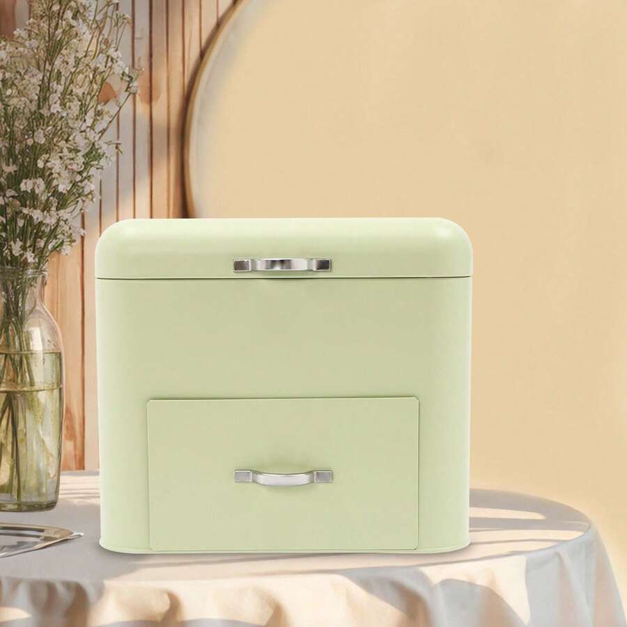 Electroplating Large Capacity Bread Storage Box Bread Fresh Keeper Organizer - Default - View 1