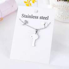 10pcs Stainless Steel Butterfly, Flower, Heart Jewelry Set Including Earrings And Necklace, Fashionable Mixed Style For Women, Durable And Suitable For Casual Daily Wear - 10-piece Mixed Stainless Steel Stud Earring and Necklace Set - View 6