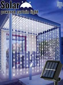 1 套太阳能串灯 - 100/200/300 颗 LED 灯珠，8 种模式，防水户外仙女灯，适用于花园、庭院、凉亭、露营、生日、派对、婚礼、节日、派对装饰（暖白/白/彩色）