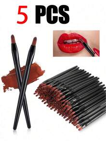 5/10/30/50/100pcs Reusable Mini Lip Brushes, Wholesale Multifunctional Lip Brush Tools, Beauty Makeup Tools