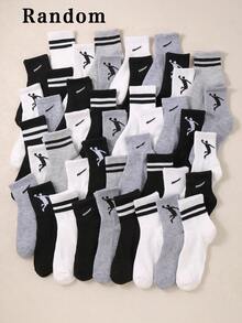 15 Pairs Kids' Random Striped Elastic Socks, Suitable For Daily Matching, School, Uniform Or Sports Shoes, Hot Selling Product - Multicolor - View 9