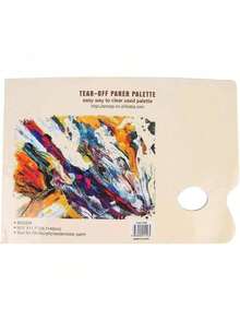 EstiloTendenciaGarosa Desechable A3 Tear Off Paper Palette Artista Pintura Paleta De Papel A Juego Pad Papel Recubierto Para Acuarela Pintura Al óLeo GouacheCalidad PremiumVersióN Mejorada - 1 - Ver 1