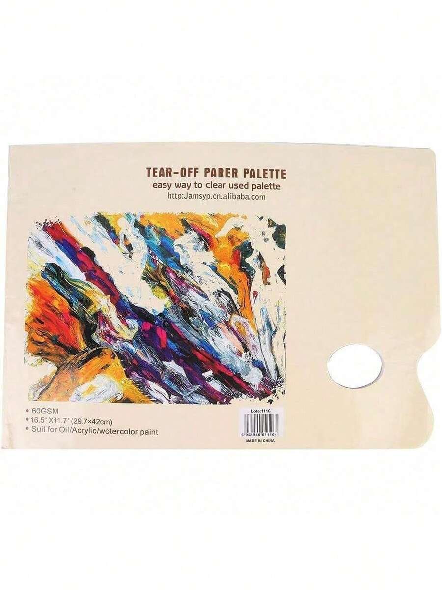 EstiloTendenciaGarosa Desechable A3 Tear Off Paper Palette Artista Pintura Paleta De Papel A Juego Pad Papel Recubierto Para Acuarela Pintura Al óLeo GouacheCalidad PremiumVersióN Mejorada - 1 - Ver 1