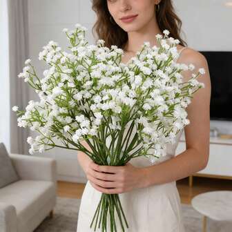 1 st simulerade blommor, stjärnhimmel, torkade blommor, konstgjorda blommor, plastblommor, handhållet bröllopsbord, hemfestdekoration, blomsterarrangemangskonst