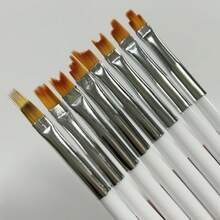 8pcs Nail Art Petal Brush Pen Kit 3D Builder Nail Gel Brush Professional Acrylic Pen Drawing-Gradient Painting Professional Manicure DIY Tool Accessories,Japanese Professional Painting Line Pen - Multicolor - View 5