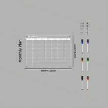 1pc 3D Magnetic Acrylic Dry Erase Board (Comes With 6 Whiteboard Markers) Weekly Planner Calendar Message Writing Board, Erasable Magnetic Refrigerator Sticker, Home Message Notes Display Board Best Gifts Birthday Graduation