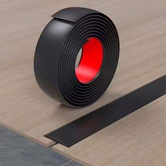 1pc 2m/78.74in Floor Transition Strip, Durable PVC Edge Trim, Universal Flooring Transition Threshold Strip