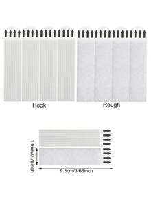 Removable Frame Hanging Hook Replacement Strips, Hook And Loop Fastener Hooks, No Residue After Removal, Suitable For Frames, Sockets, Remote Controls, Hooks, Home & Bathroom Hanging Tools, Birthday, Graduation, Valentine's Day Gifts - Multicolor - View 5