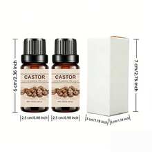 2pcs 100ml/2pcs 30ml/2pcs 10ml Castor Oil Moisturizing Facial Oil, Smooth Skin Fragrance Skincare Oil, Pure Plant Extract Essential Oil - Castor Bean Aroma Combination - View 11
