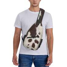 Cow Print Sling Bag For Women Crossbody Bag Brown White Cow Fur Texture Animal Skin Print Sling Backpack For Men Cute Farmhouse Cowhide Pattern Shoulder Bag Sports Travel HiFKing Daypack - 棕色 - 查看 7