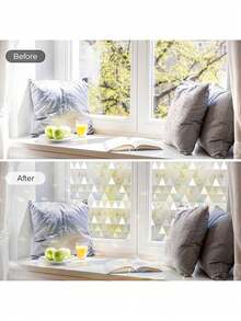 EstiloTendenciarabbitgoo PelíCula De Privacidad Para Ventanas, No Adhesiva,ArcoíRis,Adhesivo Para Ventanas,Vinilo Decorativo 3D Para Ventanas,PelíCula Para Cubrir Vidrieras,Bloqueo Solar UV,17.5 X 78.7 PulgadasCalidad PremiumVersióN Mejorada - 44,5 x 200 centímetros - Ver 9