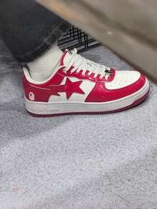 A BATHING APE 真皮经典舒适低帮时尚运动鞋，男女通用