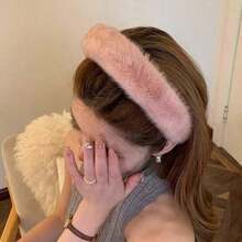 3pcs/1pc Plush Headband For Women Autumn/Winter, Cute Women Plush Hair Tie For Face Mask & Hairstyle, Suitable For Daily Wear, Washing Face Hair Hoop ,Hairband For Women Hair Accessories - Nhiều màu - Xem 5