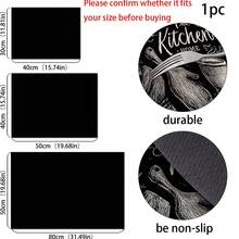 (Bán chạy!!!) 1 tấm lót bảo vệ bếp phẳng, bằng cao su chống trượt, chịu nhiệt, thích hợp cho bếp từ, bếp kính, tấm lót đa chức năng chống trầy xước, cũng có thể dùng làm tấm lót chuột cho lò nướng, máy giặt và máy sấy, cũng như trang trí nhà bếp. - Nhiều màu - Xem 9