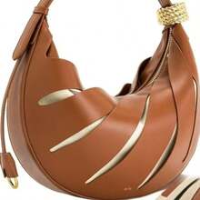 1 geantă de damă de înaltă calitate, JW P Crescent Moon Bag, geantă de navetă cu capacitate mare 2T29, geantă minimalistă la modă JANA New Hollow-Out pentru femei, geantă versatilă pentru femei, potrivită pentru naveta, întâlniri cu prietenii, cumpărături și diverse ocazii, ușoară cu design elegant - Multicolor - Vizualizare 6