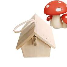 iDestry Bird Houses For Outside With Pole Wood Birdhouse For Outdoors Hanging Garden Patio Decorative For Sparrow Hummingbird