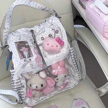 Women Fashion Backpacks - White - View 9