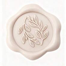 30pcs Olive Branch Wax Seal Stickers, Self-Adhesive Wax Seals For Wedding Party Invitations, Envelopes, Cards, Gifts - Beige - Beige - View 3