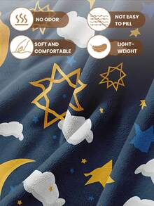 بطانية ناعمة دافئة قطعة واحدة، بنمط مخصص لشهر رمضان، صديقة للبشرة وقابلة للتنفس، تصميم فريد، مناسبة لجميع المواسم، للاستخدام في غرفة المعيشة والأريكة والأريكة والنوم والسكن الجامعي، قابلة للغسل في الغسالة، هدية مريحة لعيد الميلاد وديكور المنزل والشتاء - متعدد الألوان - مشاهدة 5