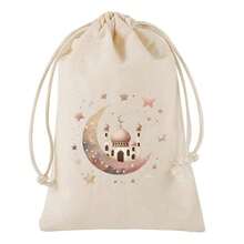 12pcs Ramadan Eid Gift Bags - Islamic Holiday Decorative Packaging Lantern & Crescent Moon Designs For Gift, Mubarak Kareem Gifts, Ramadan Decoration - Multicolor - View 6