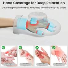 Rechargeable Electric Hand Massager, Finger Press Style Wireless Hand Massager With 2000mAh Rechargeable Battery, Great Gift For Loved Ones - Silver - View 5