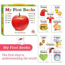 TEENYBABY 10pcs/Set My First Book Series - Children's Early Education Picture Books On Fruits, Animals, Food, Colors, Alphabet, Numbers, Great Gift For New Year - Multicolor - View 3