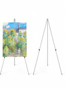 1pc 63-Inch (Approx. 159cm) Easel, Suitable For Wedding Signs, Poster Display, With Storage Bag, 5lbs (Approx. 2.3kg) Capacity, Foldable Portable Floor Easel For Wedding Banners And Poster Display, Desktop Metal Tripod - Multicolor - View 6