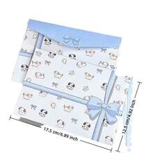 4个信封+4个硬纸板，原创可爱小狗创意信封和信纸，手写邮件，卡通风格手写信，简约优雅的生日/毕业祝福，卡通文具礼盒套装，ins风，仪式感，创意节日祝福，告白礼物，浪漫手写信 - 彩色 - 查看 6