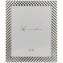 Lawrence Frames - Marco de metal, diseño de diamante, color negro ahumado, 4 x 6 pulgadas(Plata 20.32 x 25.4 cm (8x10 pulg.)) - Multicolor - Ver 2