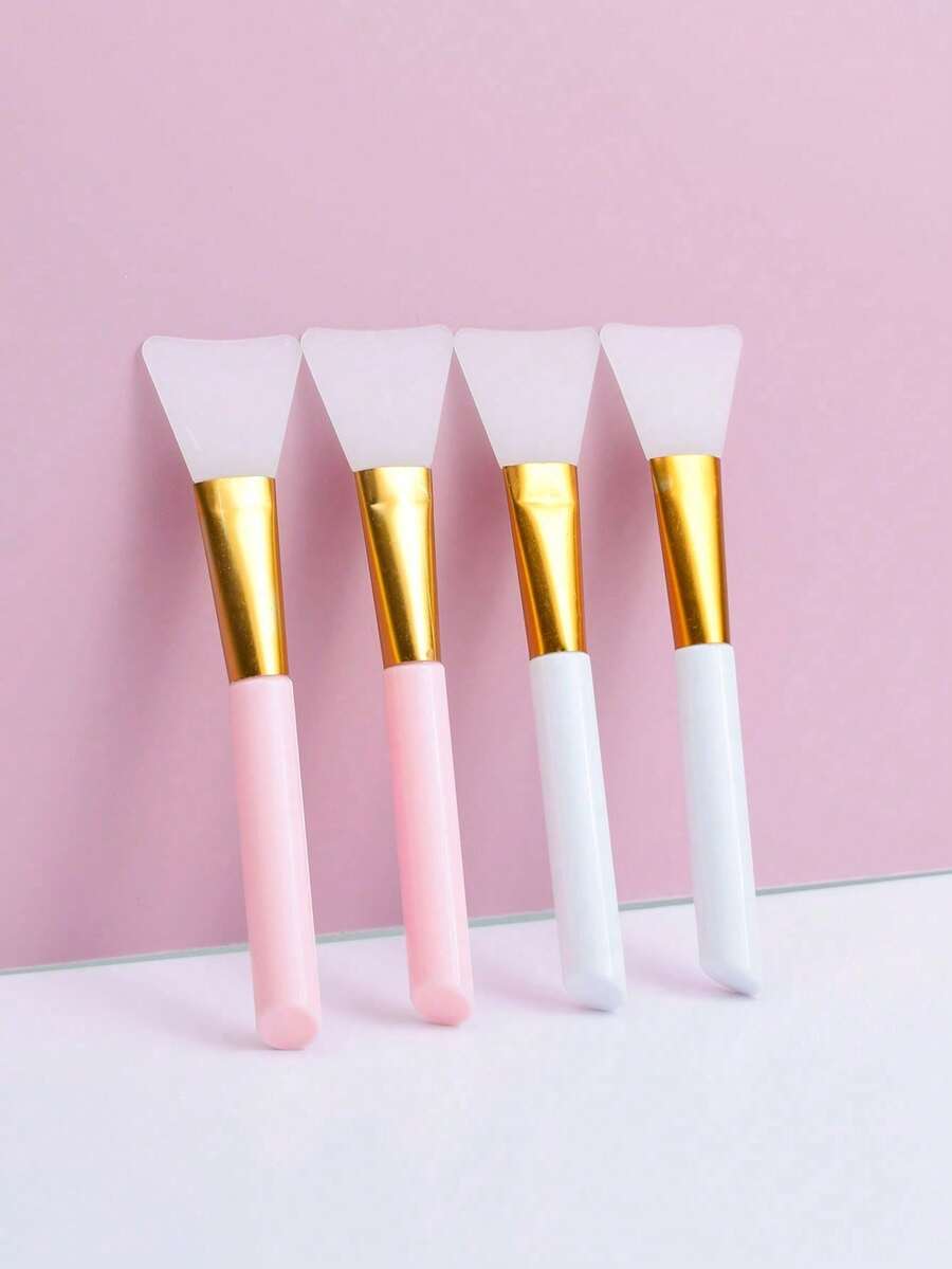 2 Stücke weiche Silikon Gesichtsmaske Applikator, Maske Silikon Pinsel, gemischter Schlammmaske Pinsel, Beauty Salon Make-up Werkzeuge, geeignet für Anfänger - Verschiedenfarbig - Übersicht 1