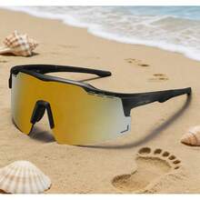 1 件装全新半框运动骑行防风护目镜滑雪登山防护眼镜男士高端运动眼镜