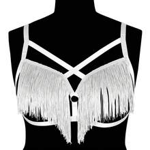 Sujetador con jaula con flecos de estilo gótico sexy - Ajustable, perfecto para ropa de fiesta y atuendos de vacaciones - Multicolor - Ver 18
