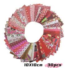 30/50pcs 4x4 Inch Colorful Fabric Squares, DIY Craft Materials, Patchwork Quilting Fabric, Assorted Patterns, Suitable For Sewing, DIY Arts, Scrapbooking, Quilting, Pillows, Pet Clothes, Accessories And More - Multicolor - View 19