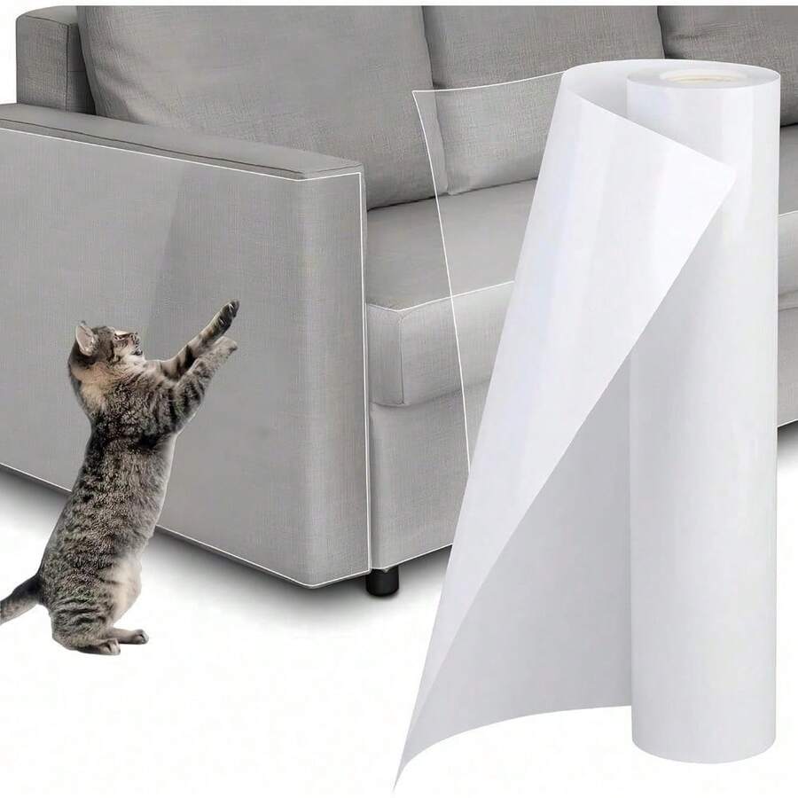 Pet Owner Furniture Protection Tape Transparent Scratch Resistant Film For Sofa Durable No Residue Or Trace Included - 30cm X 5m - View 1